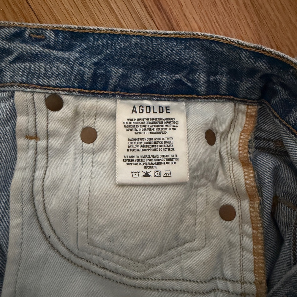 Agolde Parker denim shorts Size 24 - Picture 5 of 11